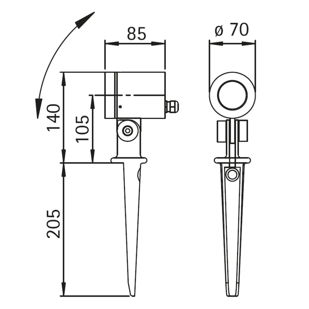 Best 2197 Spießstrahler Strahler & Scheinwerfer
