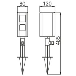 Sale 66210 Steckdosenspieß Energie- & Steckdosensäulen