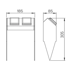 Best 62440 Steckdosenspieß Energie- & Steckdosensäulen