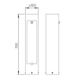 New 624413 Steckdosensäule, abschließbar Energie- & Steckdosensäulen
