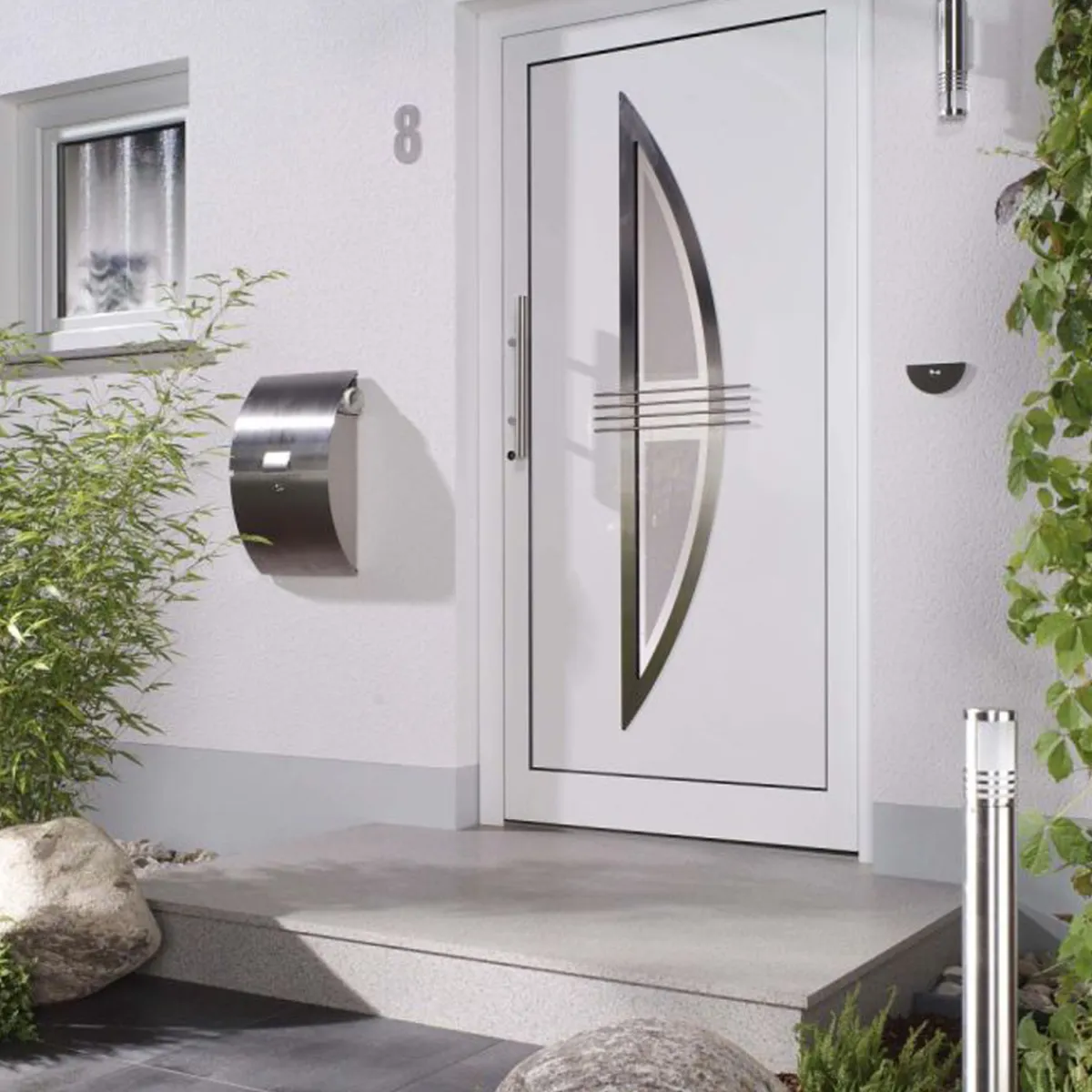 New 690755 Wandbriefkasten mit Zeitungsfach Briefkästen & Paketboxen|Hausnummern & Briefkästen