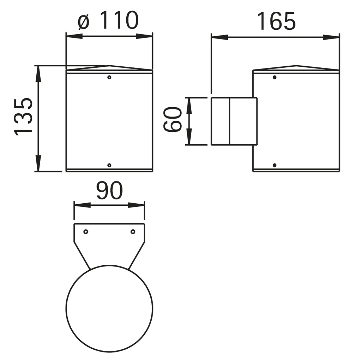 Clearance 2133 Wandstrahler Wandleuchten