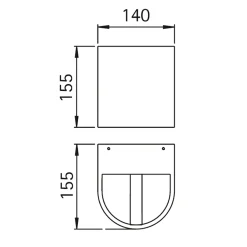 Outlet 692404 Wandstrahler, eng/breit Wandleuchten|Strahler & Scheinwerfer