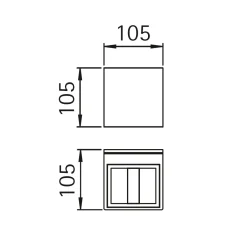 Discount 692374 Wandstrahler, eng/breit Wandleuchten|Strahler & Scheinwerfer