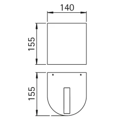Clearance 692403 Wandstrahler, eng/eng Wandleuchten|Strahler & Scheinwerfer