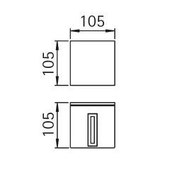 Clearance 692373 Wandstrahler, eng/eng Wandleuchten|Strahler & Scheinwerfer