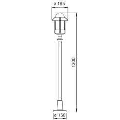 Outlet 4141 Wegeleuchte Stehleuchten