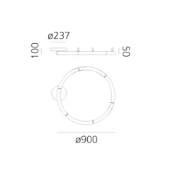 Online Alphabet of Light Circular LED Parete / Soffitto, App-kompatibel Deckenleuchten|Wandleuchten