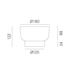 Discount Bontà Base mit Glasschale Aufbewahrung|Dekoration