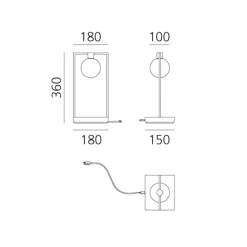 New Curiosity Sphere LED Akkuleuchte Aufbewahrung|Dekoration