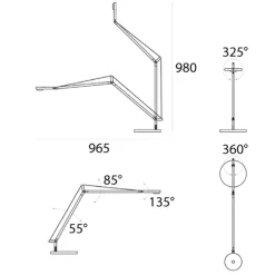 Hot Demetra Professional LED Tavolo Arbeitszimmer|Büros