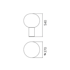 New Laguna Tavolo, Struktur: Satin Bronze Flur|Tischleuchten