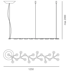 Sale LED Net Line 125 Sospensione, App-kompatibel Pendelleuchten|Pendelleuchten