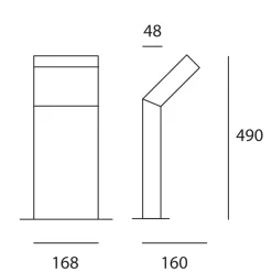 Discount Chilone Up LED Pollerleuchte Stehleuchten