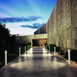 Ciclope LED Pollerleuchte, einseitiger Lichtaustritt Wege/Zufahrten|Terrassen