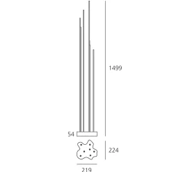 Reeds Outdoor IP67 LED Terra mit Vorschaltgerät Terrassen|Dekorative Leuchten