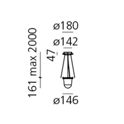 Best Tolomeo Lampione Outdoor LED Sospensione Terrassen|Dekorative Leuchten