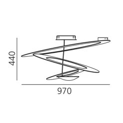 Pirce LED Soffitto Schlafzimmer|Flur