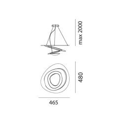 New Pirce Micro LED Sospensione Wohnzimmer|Pendelleuchten