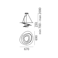 New Pirce Mini LED Sospensione Pendelleuchten|Flur
