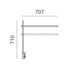 Hot Talak Professional LED Tavolo mit Tischklemme Arbeitszimmer|Büros