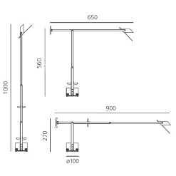 Outlet Tizio 35 Terra Stehleuchten