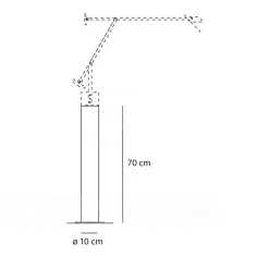 Outlet Tizio 35 Terra Stehleuchten