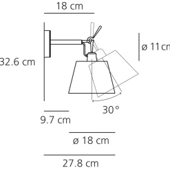 Sale Tolomeo Diffusore 18 Parete Schlafzimmer|Flur