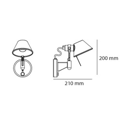 Hot Tolomeo Micro Faretto Schlafzimmer|Wandleuchten