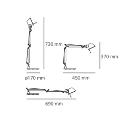 Best Tolomeo Micro Tavolo LED mit Tischklemme Arbeitszimmer|Büros