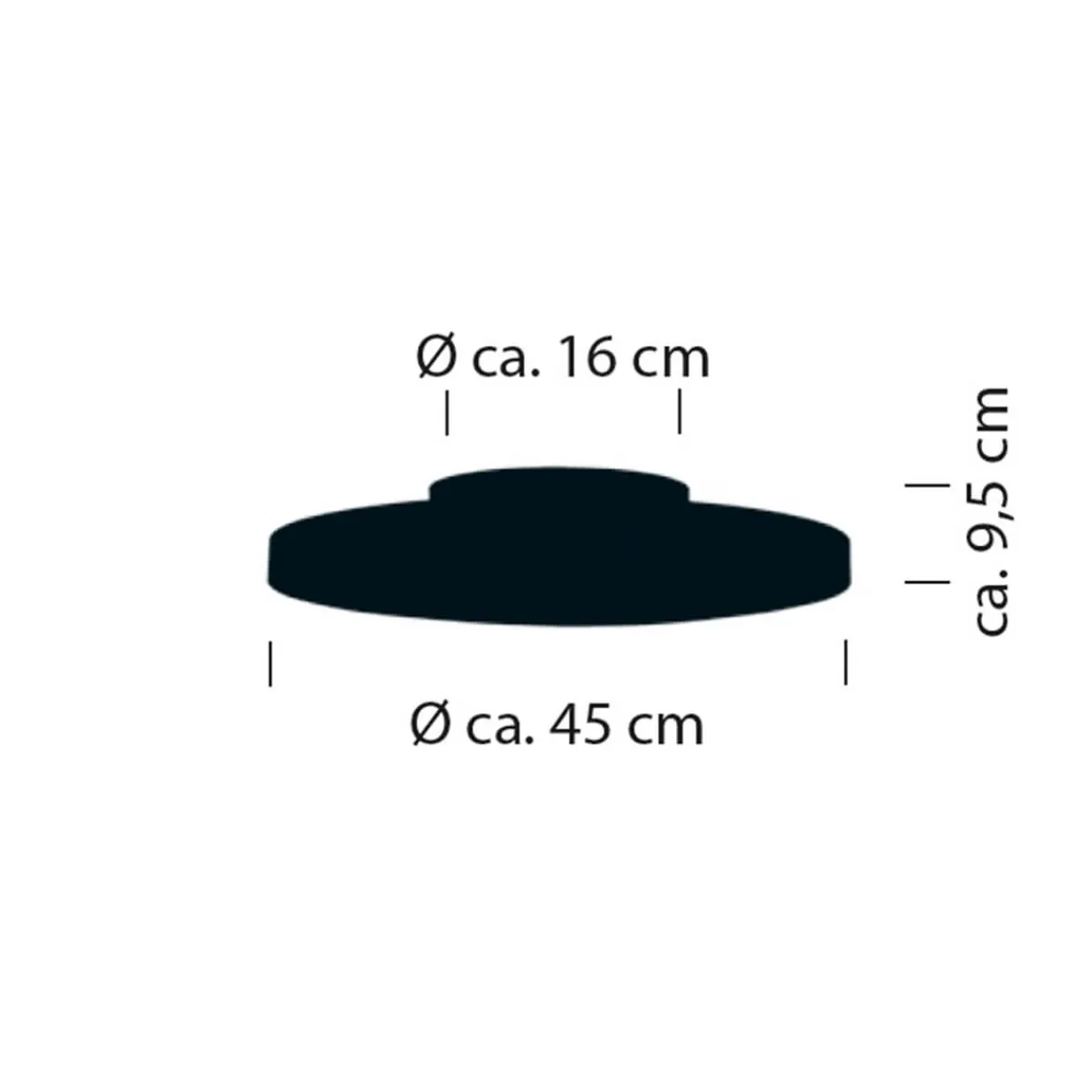 Sale Cona LED Deckenleuchte, Ø: 45 cm Wohnzimmer|Schlafzimmer