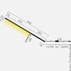 Clearance Tubo LED Tischleuchte Arbeitszimmer|Büros