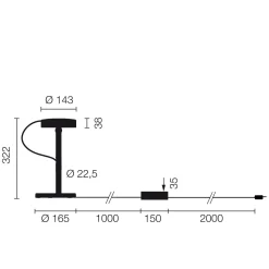 Best U-Turn-40 LED Tischleuchte Tischleuchten|Schlafzimmer