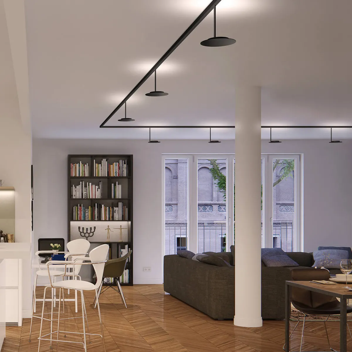 Clearance All-In Up LED Strahler Schienensysteme|Schienensystemzubehör