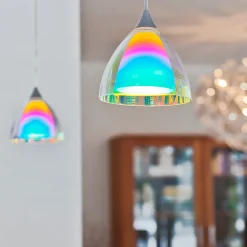 Sale Duolare Silva Down Ø: 11 cm Pendelleuchte Fassung: Chrom matt Schienensysteme|Pendelleuchten