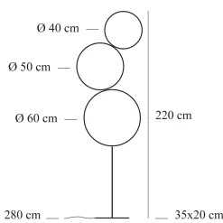 Sorry Giotto 3 Stehleuchte Stehleuchten|Flur
