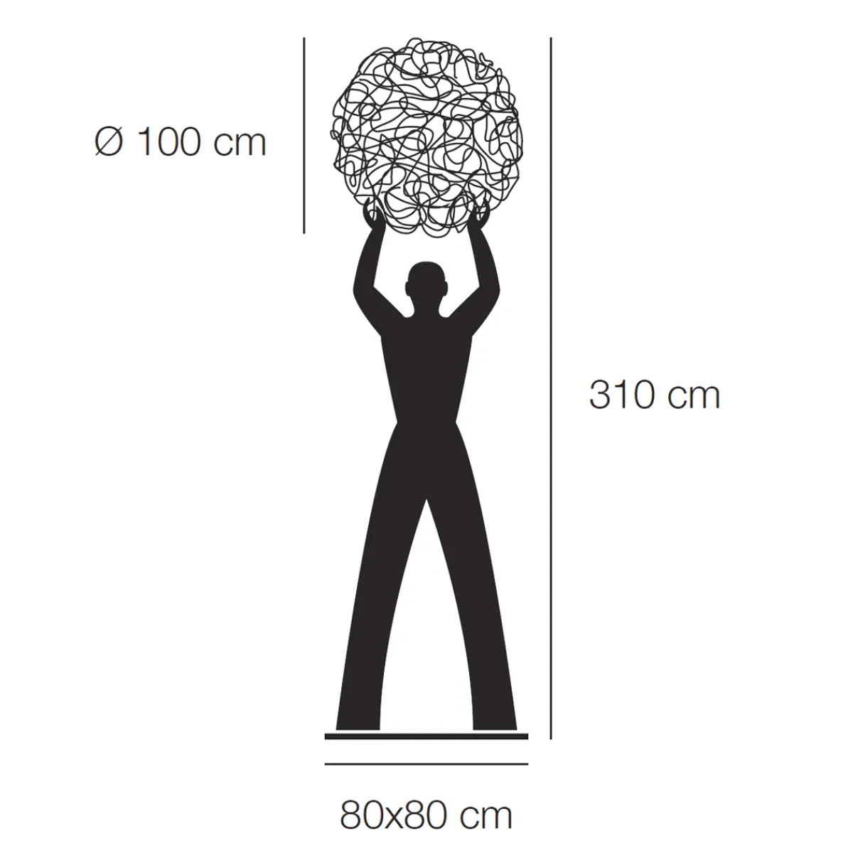 Hot Uomo della Luce XXL Outdoor Stehleuchte Gartenmöbel|Lichtmöbel