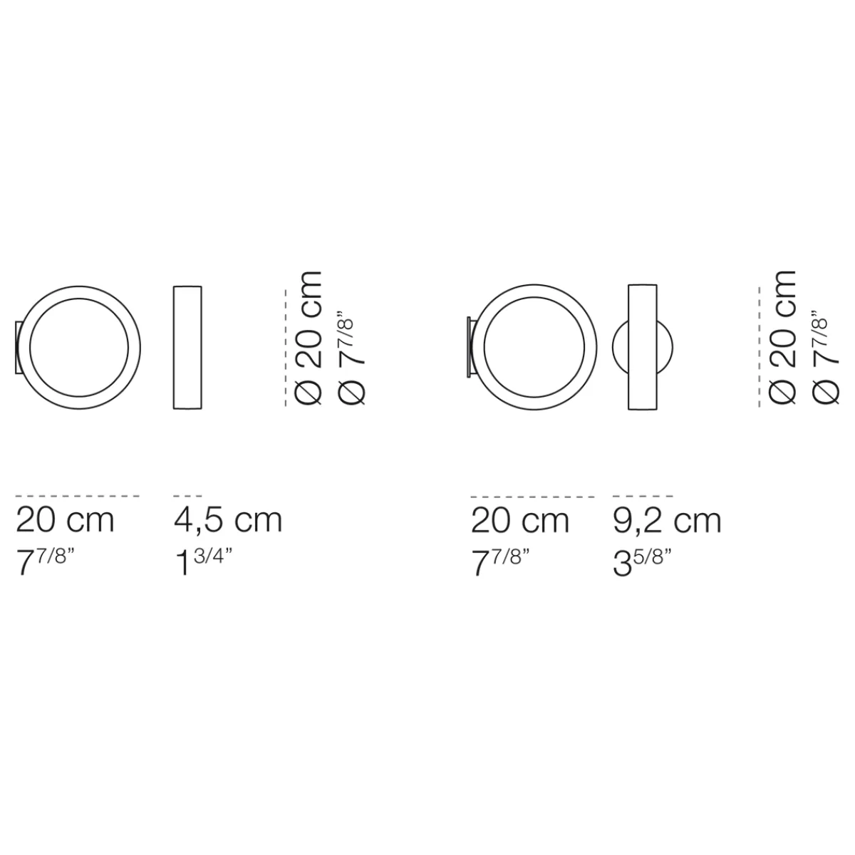 New Assolo Parete / Soffitto On/Off Wandleuchten|Deckenleuchten