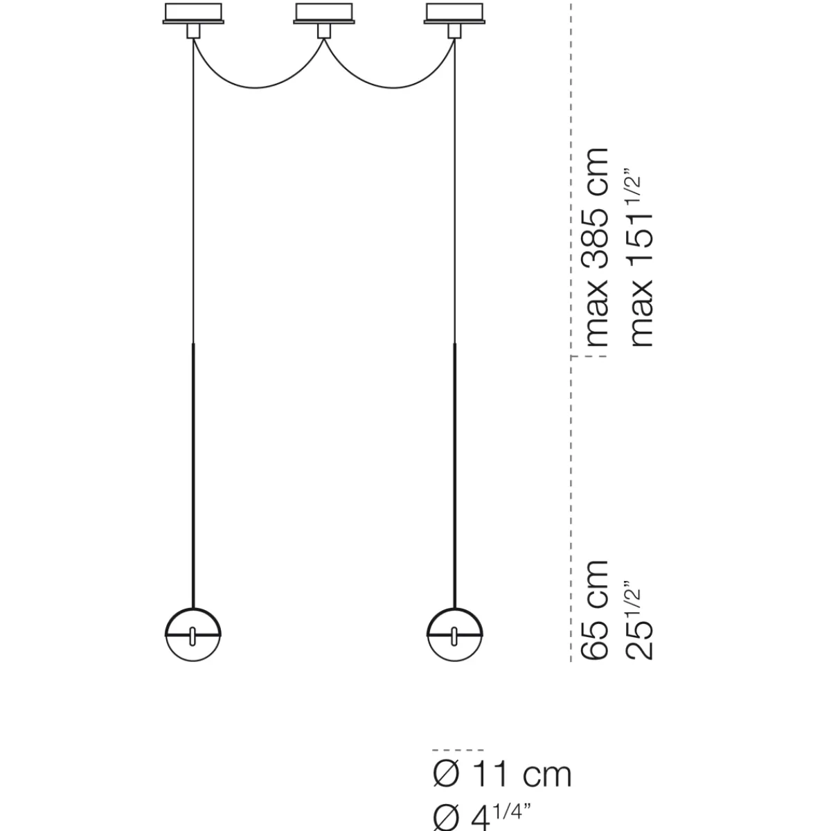 Sale Convivio new LED Sopratavolo Due Pendelleuchten