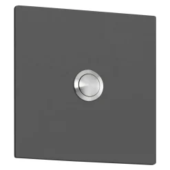 Outlet 100/104 Anthrazit Klingelknopf Quadrat Hausnummern & Briefkästen