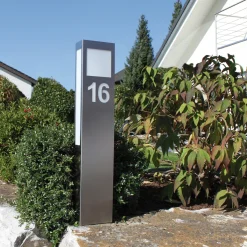 Hot 24 Hausnummer Stehleuchte Wege/Zufahrten|Stehleuchten