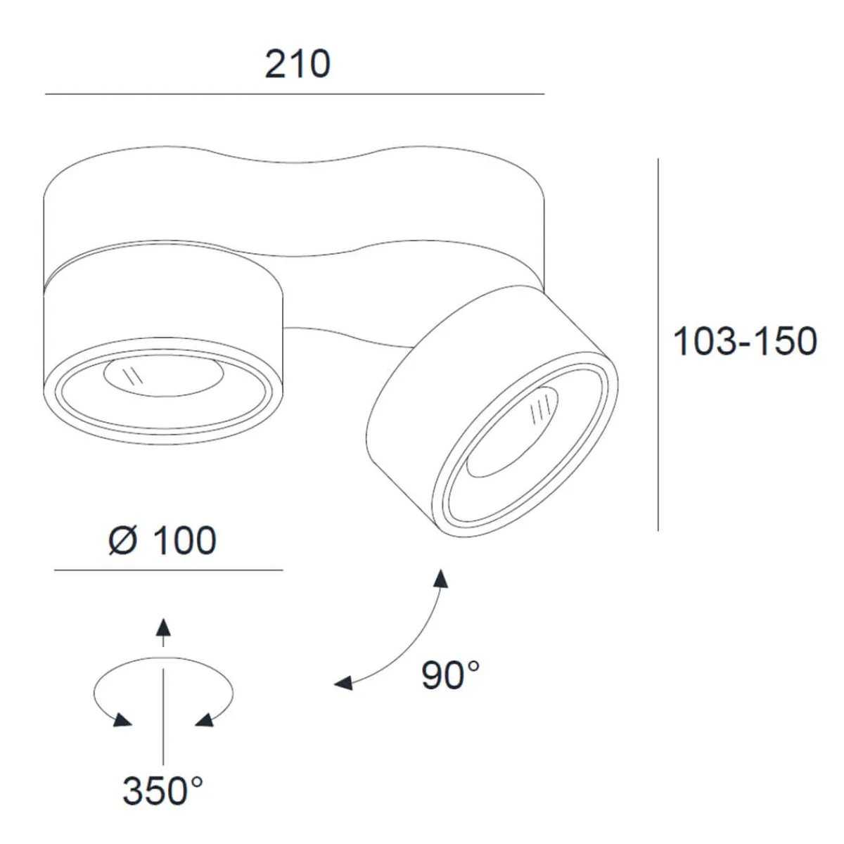 Online Clippo Duo LED Wand- / Deckenstrahler, Dim-to-Warm, Rückläufer Strahler & Spots|Deckenleuchten