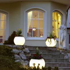 Outlet Flora Dekoleuchte / Pflanztopf Lichtmöbel|Terrassen