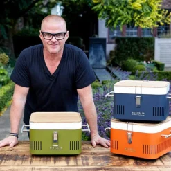 New Cube Holzkohlegrill, tragbar, Sorglos-Paket Grills & Pizzaöfen