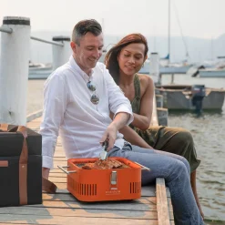 New Cube Holzkohlegrill, tragbar, Sorglos-Paket Grills & Pizzaöfen