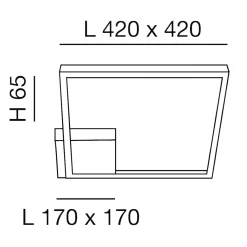 Bard 3394-61 LED Deckenleuchte Schlafzimmer|Flur