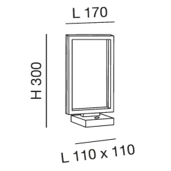 Bard LED Tischleuchte Tischleuchten|Flur