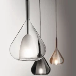 Clearance Lila Pendelleuchte, 3-flg., mit Rondell Essbereiche|Pendelleuchten