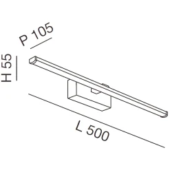 Online Nala LED Wandleuchte, Länge: 50 cm Wandleuchten|Flur