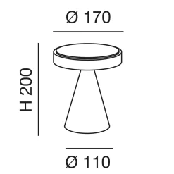 Hot Neutra 3386-34 LED Tischleuchte Wohnzimmer|Schlafzimmer